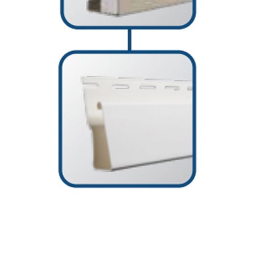 CertainTeed Vinyl Carpentry Window & Door 2-1/2" Casing Colonial White 3/4" x 2-1/2" x 12' 6"
