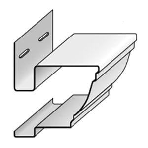 CertainTeed Vinyl Carpentry Window & Door 2-1/4" Crown Moulding Colonial White 2-1/4" x 10'