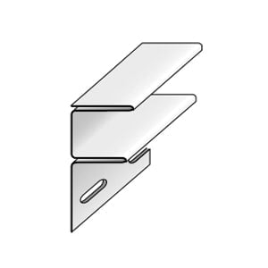 CertainTeed Vinyl Carpentry F-Channel Colonial White 3/4" x 12' 6"