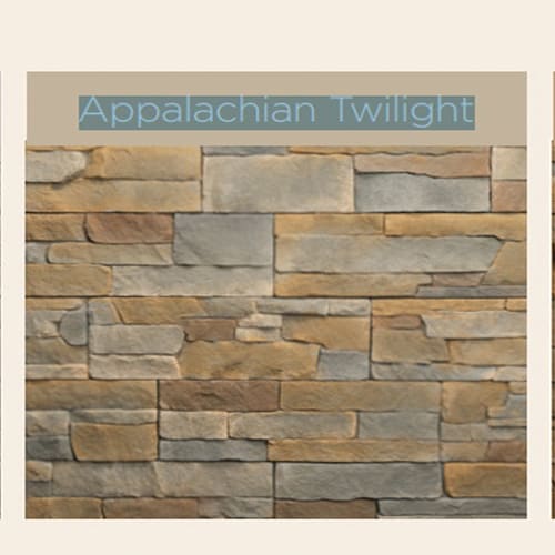 CertainTeed STONEfaçade Ledgestone Corners Appalachian Twilight 3" x 12" x 8" Left
