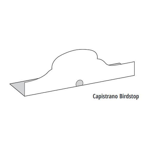 Eagle Capistrano Galvanized Bird Stop Vented Black