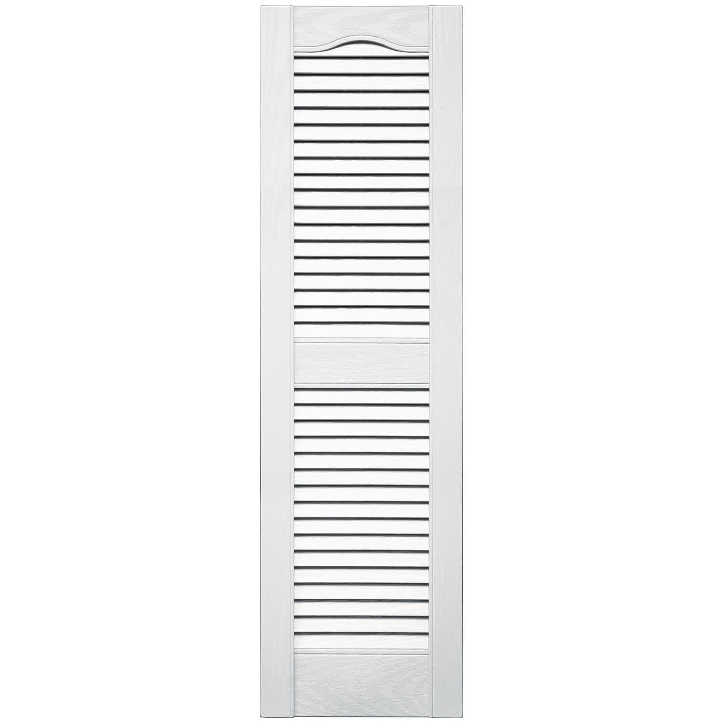 TopShield Standard Open Louver Shutters 001 White 12" x 48"