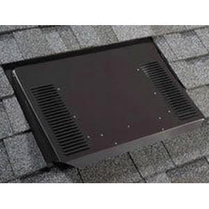 O'Hagin Universal Flat Profile Galvanized Tile Vent Black 1/4" Mesh, 2" Flange