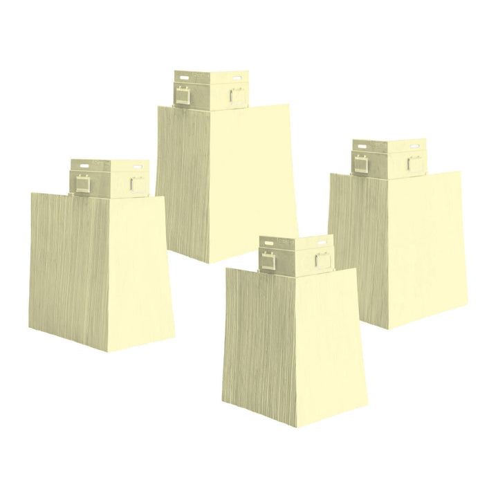 CertainTeed Cedar Impressions S7 Perfection Offset Mitered Corner Posts Autumn Red