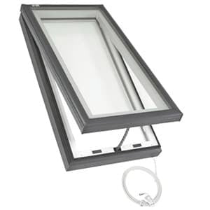 VELUX Deck Mount VSE Electric Vent Skylight Laminate with Solar Room Darkening Shades VSE M06 2004 CS00