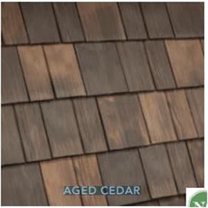DaVinci Composite Select Shake Field Tile Aged Cedar