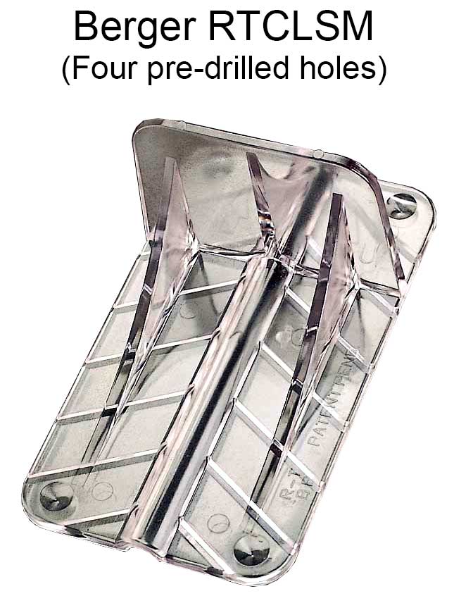 Berger RT Surface Mount Snow Guards Clear
