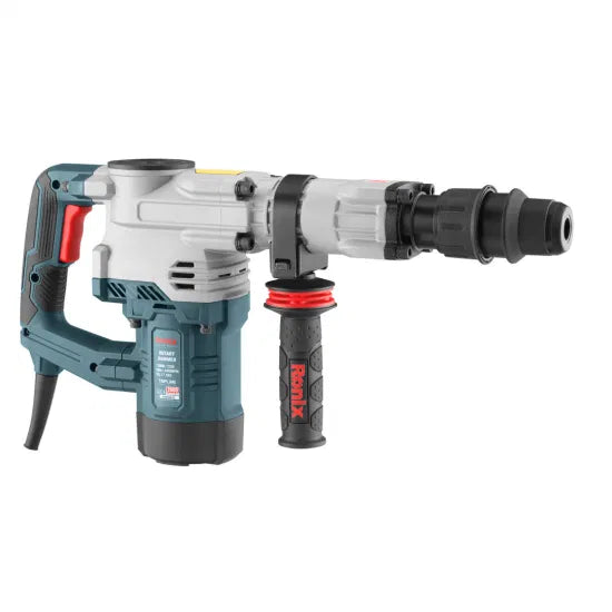 Ronix 2800 Demo Chipping Hammer Concrete Pavement Breaker with Carrying Case Flat Chisel Bull Point Chisel Demolition Hammer
