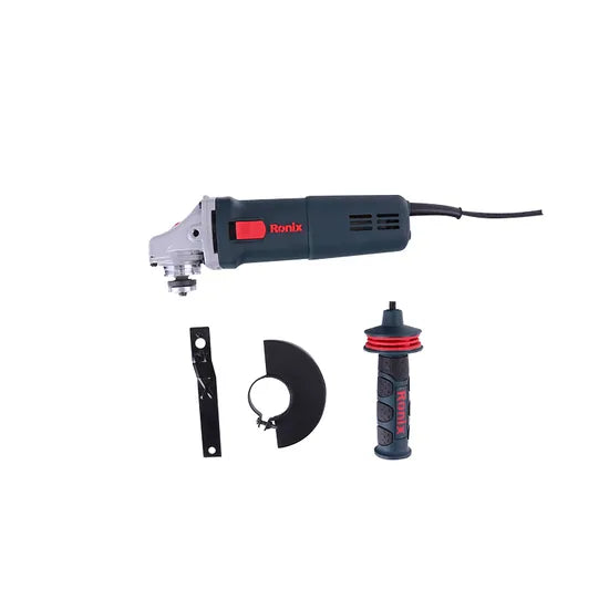 Ronix 3120 Power Angle Grinder with Paddle Switch 710W Metal Grinder 100/115mm Grinding Wheel Mini Angle Grinder