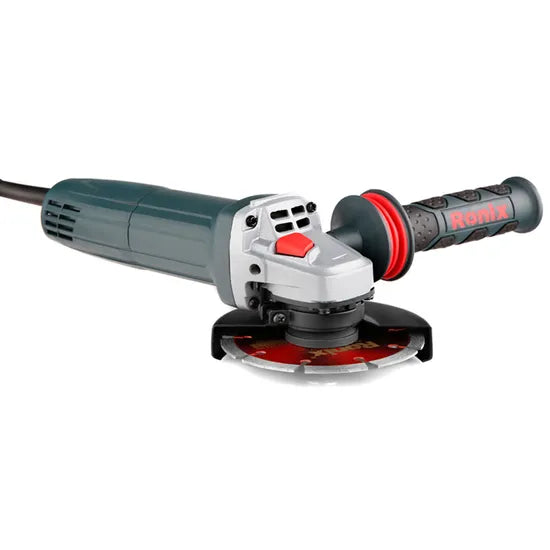 Ronix 3130 Ergonomic Design Handle Improves Comfort Quick Release Guard for Easier Change Disc Accessories Angle Grinder