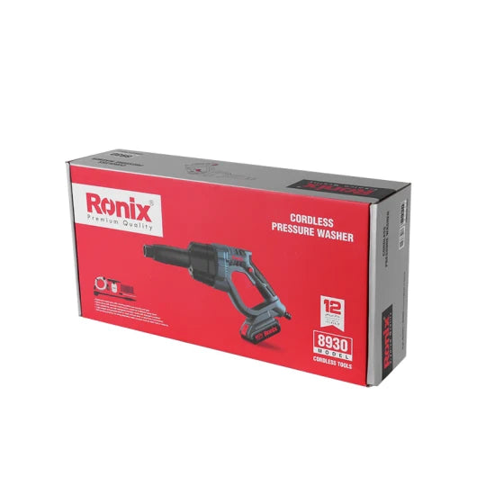 Ronix 8930 Cordless High Pressure Washer Upgraded Motor Machine Electric Pressure Spray Gun High Pressure Washer