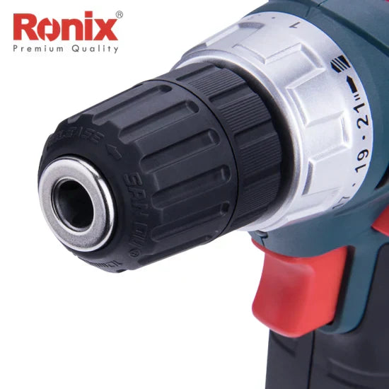 Ronix Model 8012 Hot Sale 12V Cordless Drill Driver with 2 Batteries