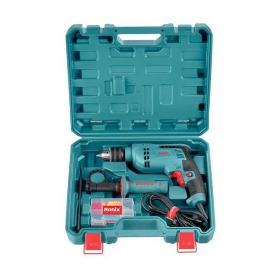 Ronix Model RS-0005 750W Impact Cordless Drill Tool Set Professional High Quality Electric Impact Hammer Power Drill