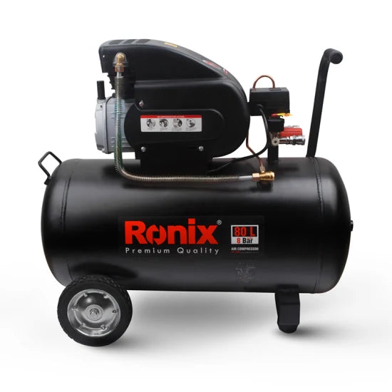 Ronix RC-8010 Air Compressor Car Wash Carpentry Painting Dental Dry Cleaning 80L Silent Type Air Compressor