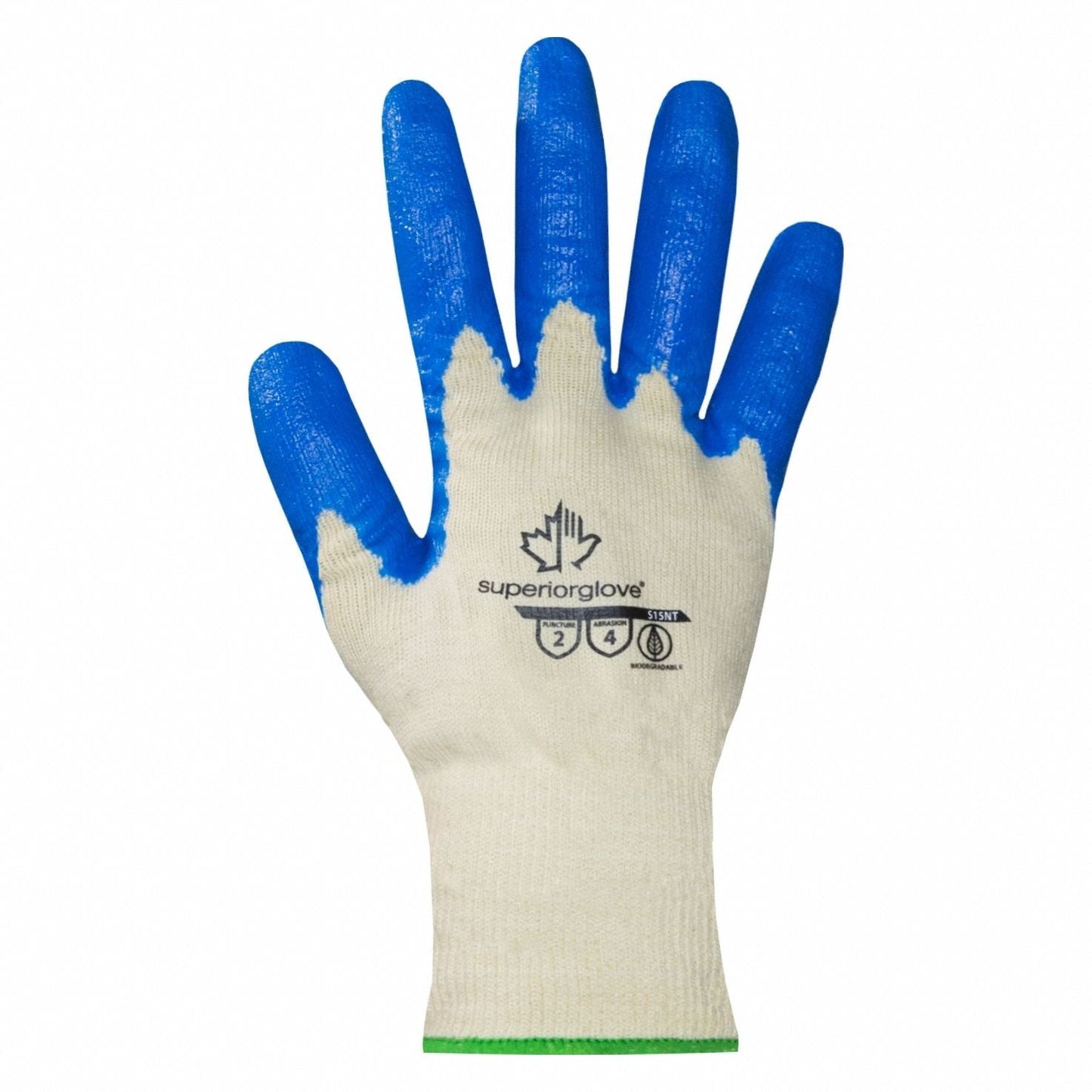 SUPERIOR GLOVE Dexterity Nitrile Coated Gloves, ANSI Level 4, Size L