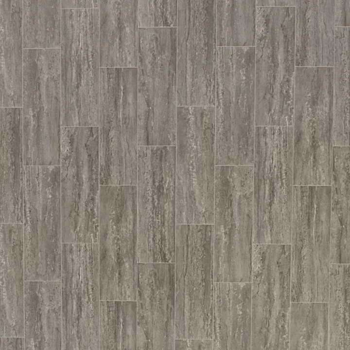 STAINMASTER (Sample) Soho Limestone Waterproof Stone Look Glue-Down Sheet Vinyl, 6-in x 9-in Sample