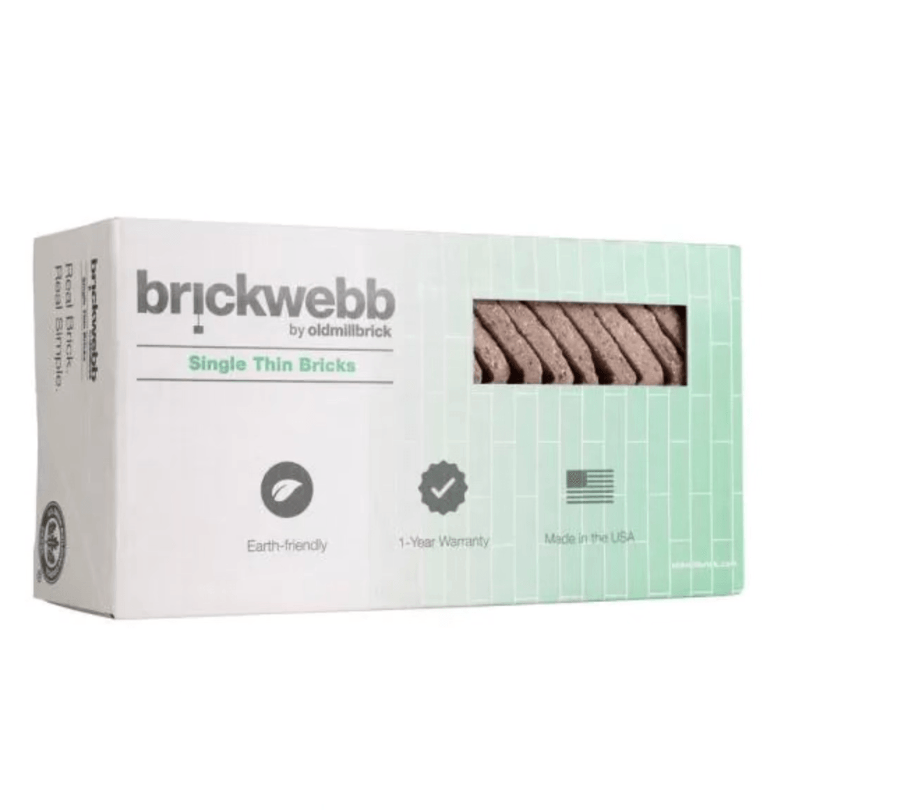 Rushmore Thin Brick Singles - Corners (Box of 25) - 7.625 in x 2.25 in (5.5 linear ft) - Super Arbor