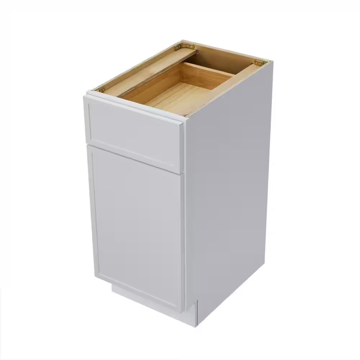 Vanity Art 15 in. W x 21 in. D x 32.5 in. H 1-Drawer Bath Vanity Cabinet Only in White