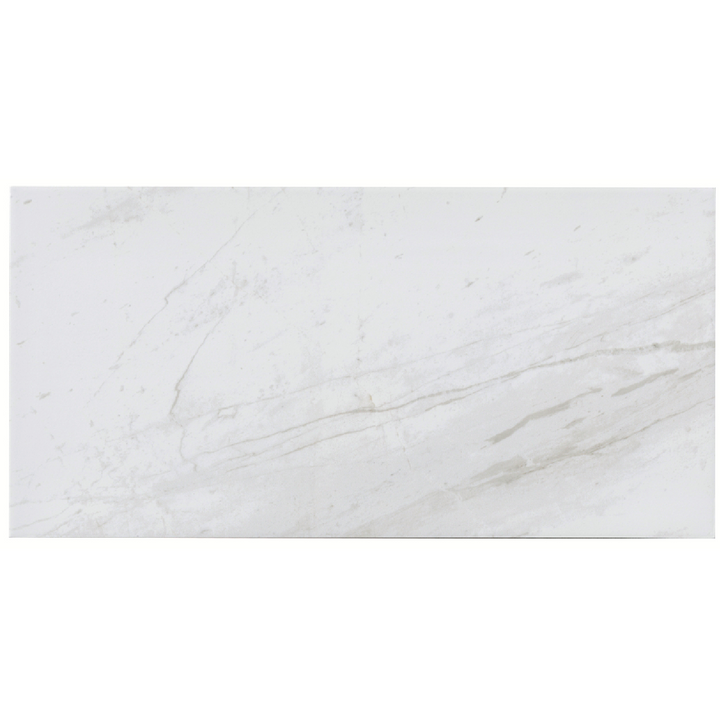 Volakas Porcelain Wall and Floor Tile - 12 x 24 in.