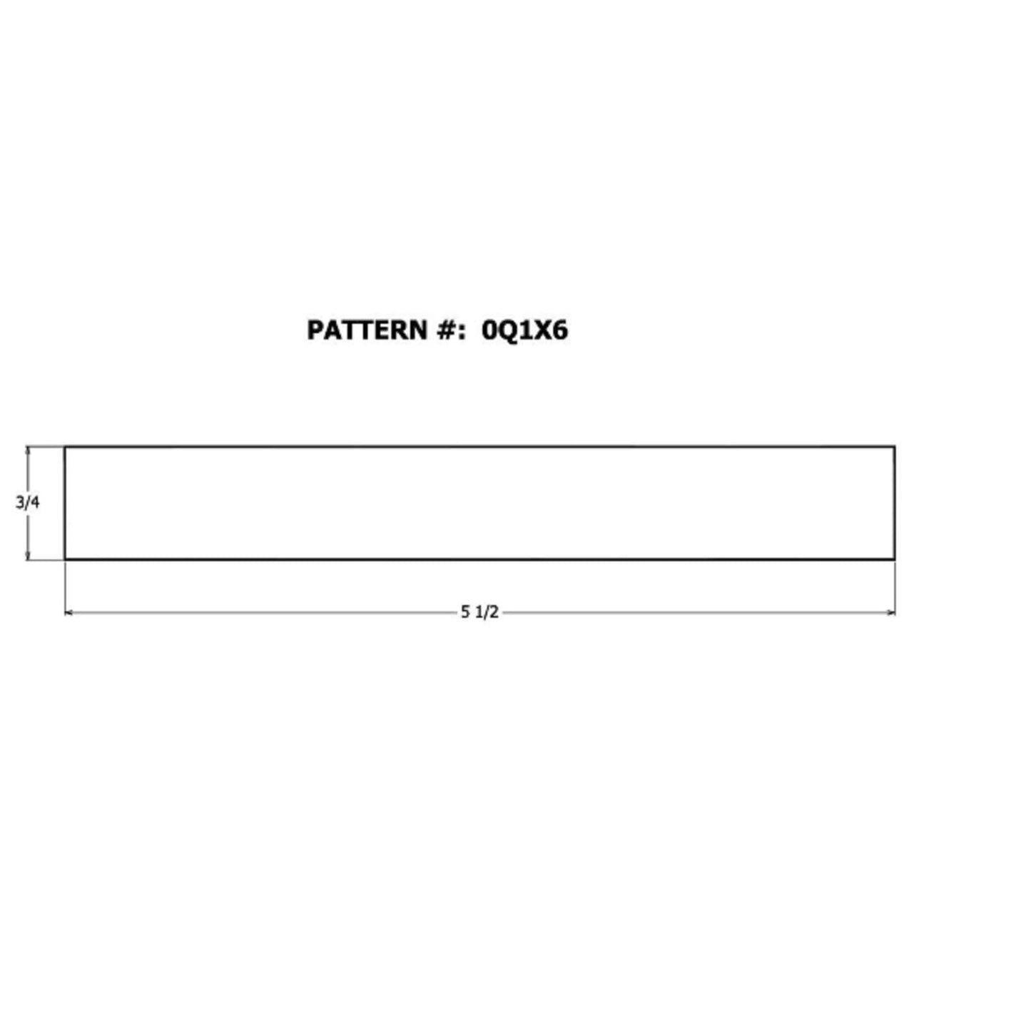 Alexandria Moulding 1 in. T x 6 in. W x 4 ft. L Oak Board