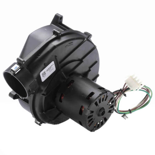 Fasco A136 blower motor - side view (Type: Permanent Split Capacitor; Voltage: 115V)