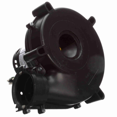 Fasco A158 blower motor - label view (Type: Permanent Split Capacitor; Voltage: 115V)
