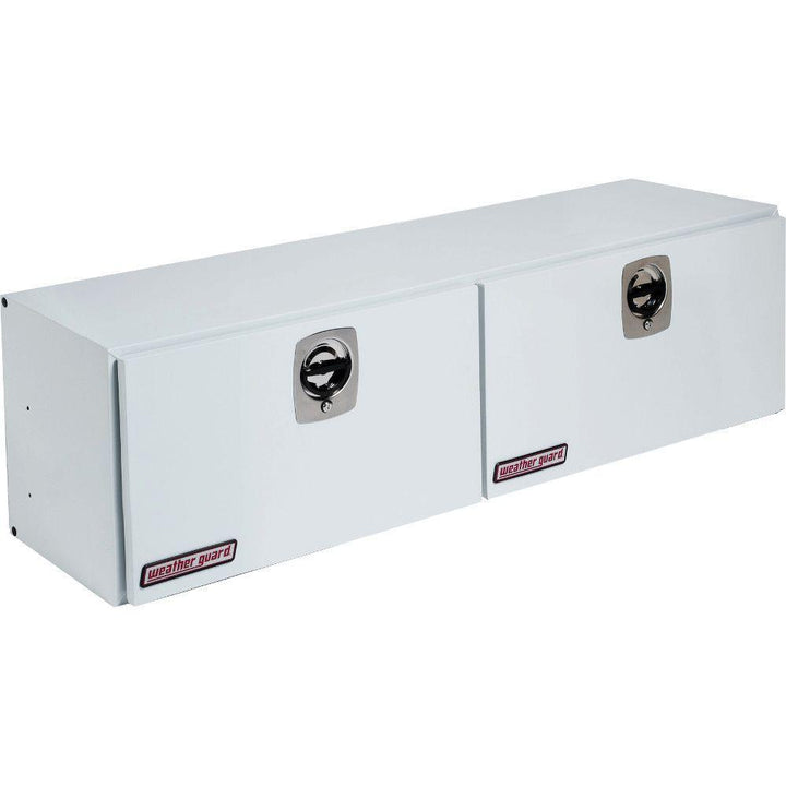 Weather Guard 64.25 White Steel Full Size Top Mount Truck Tool Box - Super Arbor