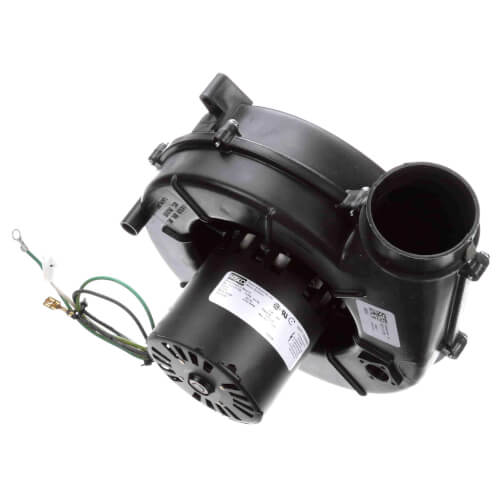 Fasco A196 blower motor - label view (Type: Shaded Pole; Voltage: 115V)
