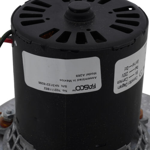 Fasco A269 inducer motor - side view (Type: Shaded Pole; Voltage: 208/230V)