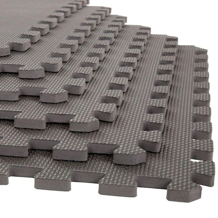 Stalwart Grey 24 in. x 24 in. x 0.5 in. Interlocking EVA Foam Floor Mat (6-Pack)
