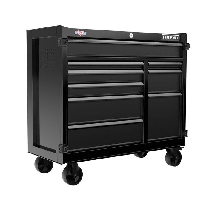 CRAFTSMAN Premium 2000 Series 41-in W x 39.5-in H 9-Drawer Steel Rolling Tool Cabinet (Black)