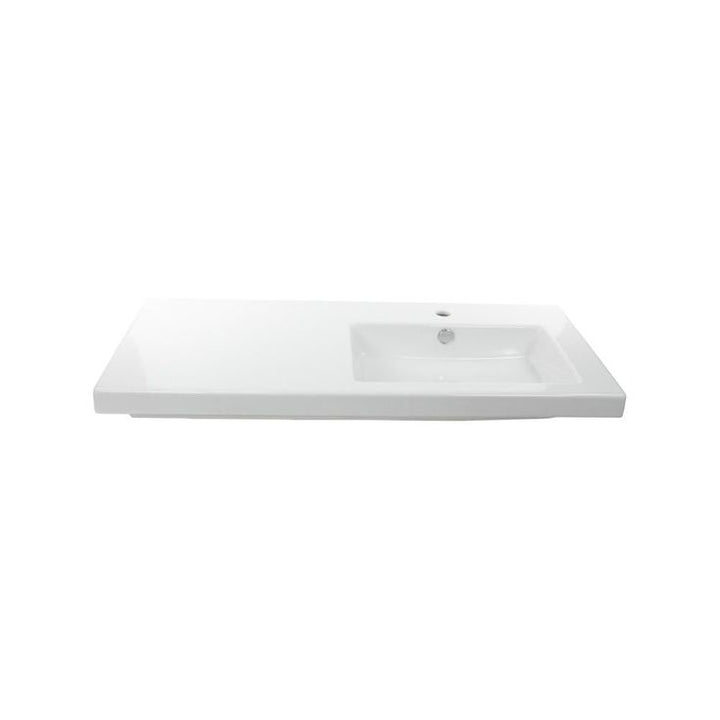 Nameeks Condal Wall Mounted Ceramic Bathroom Sink in White
