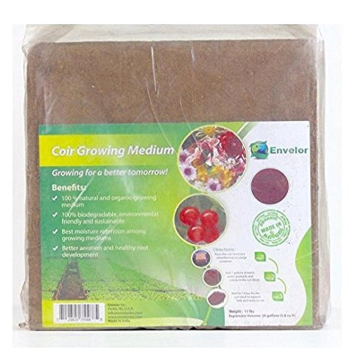 ENVELOR 10 lbs. Organic Coco Block Coir Brick Potting Soil (2-Pack)