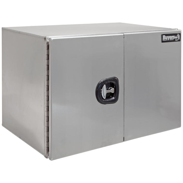 Buyers Products Company 24 in. x 24 in. x 36 in. XD Smooth Aluminum Underbody Truck Tool Box with Barn Door - Super Arbor