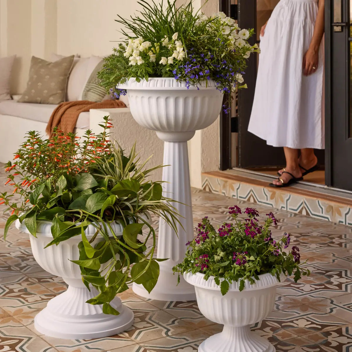 Bloem Grecian Urn Planter 12" Black