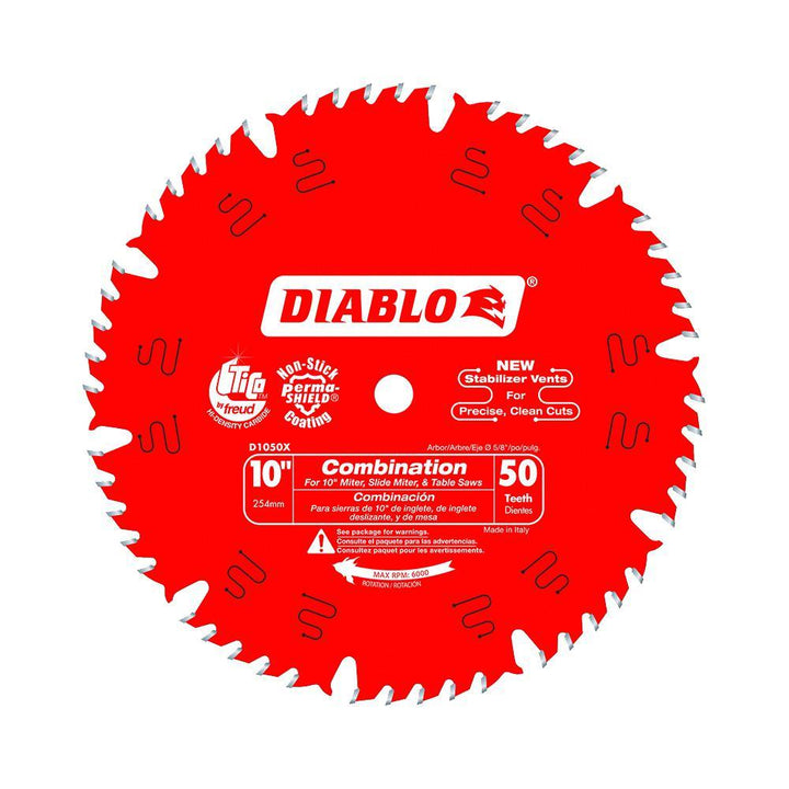 10 in. x 50-Teeth Combination Saw Blade - Super Arbor