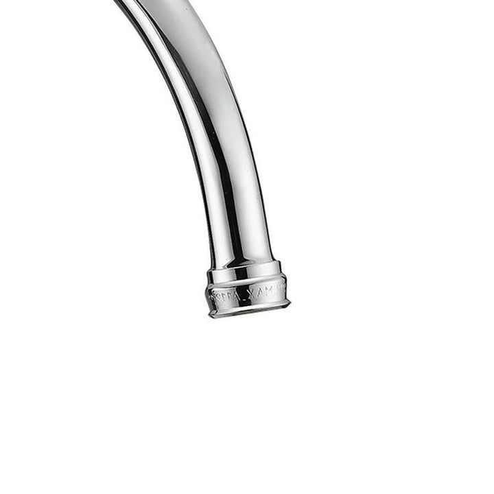 EZ-FLO Impressions Chrome 2-Handle Deck-Mount High-Arc Handle Kitchen Faucet (Deck Plate Included)