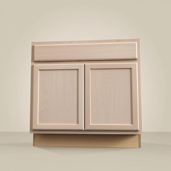 Hampton Bay 36-inch Unfinished Sink Base Kitchen Cabinet with Recessed Panel