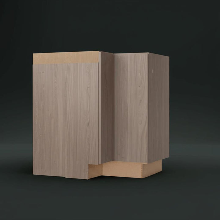 Hampton Bay Designer Series Edgeley Driftwood Corner Kitchen Cabinet
