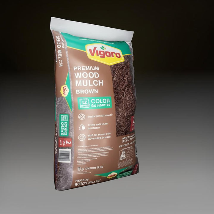 Vigoro 2 cu. ft. Premium Brown Wood Shredded Bagged Mulch