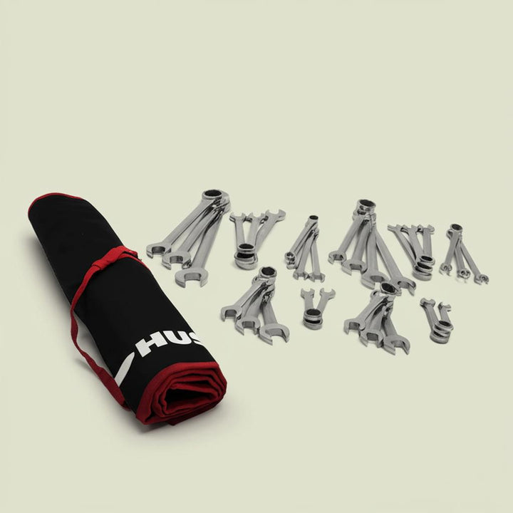 Husky SAE/MM Ratcheting Wrench Set with Stubby (30-Piece)
