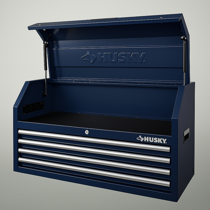 Husky Standard Duty 42 in. 4-Drawer Blue Top Tool Chest