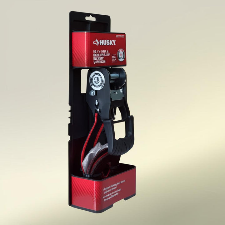 Husky 1-1/4 in. x 16 ft. Bar Ratchet Tie-Downs with Mesh Bag