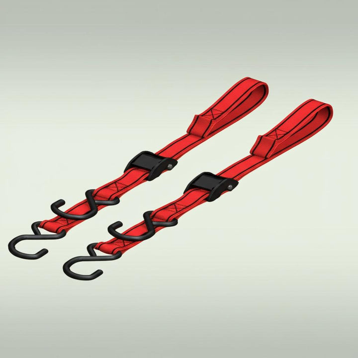 Husky 1 in. x 10 ft. Locking Tie-Down Straps with S-Hooks (2-Pack)
