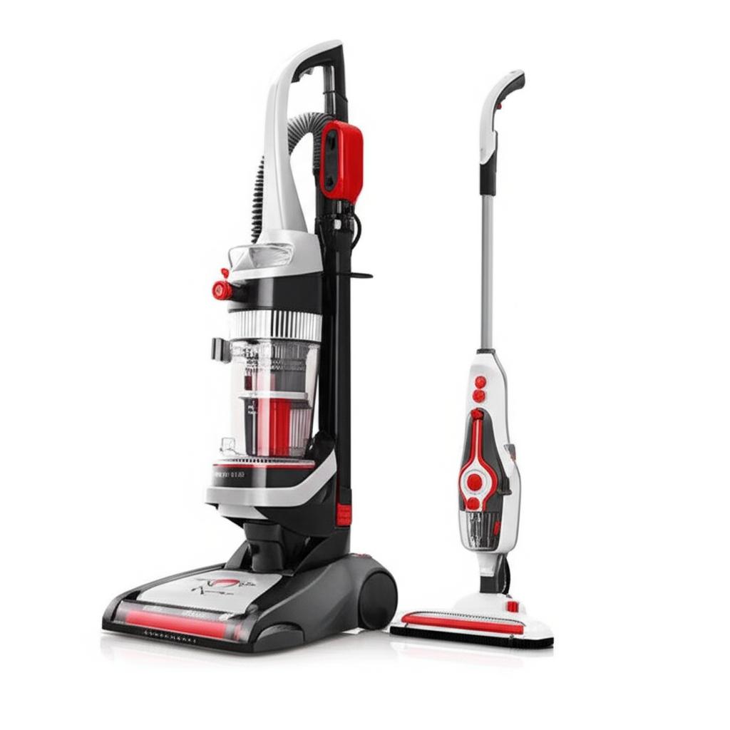 HOOVER WindTunnel Cord Rewind Pet Bagless Upright Vacuum Cleaner with Pet Steam Mop