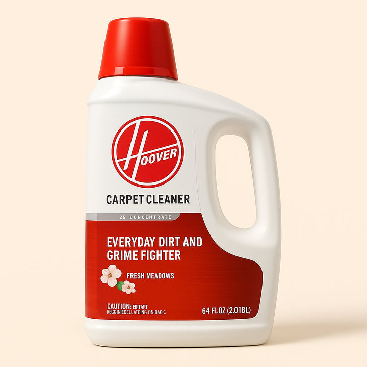 HOOVER 64 oz Renewal Carpet Cleaner Solution, Fresh Meadows Scent, 2X Concentrated