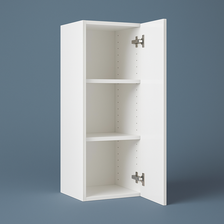 Cambridge Radiance 9 in. W x 12 in. D x 30 in. H Ready-to-Assemble Slab Wall Kitchen Cabinet in White Gloss