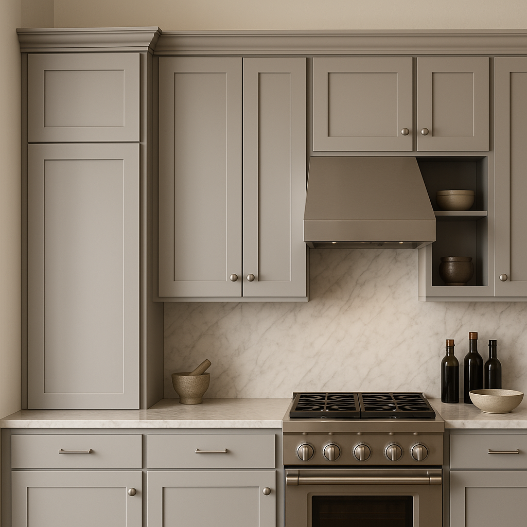 Hampton Bay Avondale 15 in. W x 12 in. D x 36 in. H Ready to Assemble Plywood Shaker Wall Kitchen Cabinet in Dove Gray