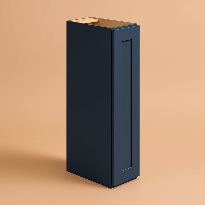Hampton Bay Avondale 9 in. W x 12 in. D x 36 in. H Ready to Assemble Plywood Shaker Wall Kitchen Cabinet in Ink Blue