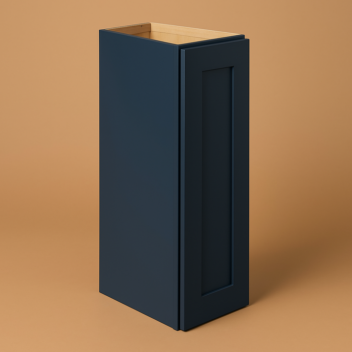 Hampton Bay Avondale Shaker Wall Kitchen Cabinet, Ink Blue, 9 in. W x 12 in. D x 30 in. H